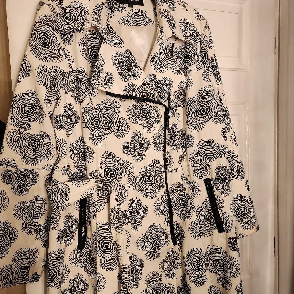 Beautiful Black Rivet Trench Coat